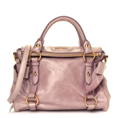 miu miu vitello lux mini bow bag mughetto|Mughetto Vitello Lux Leather Mini Bow Top Handle Bag.